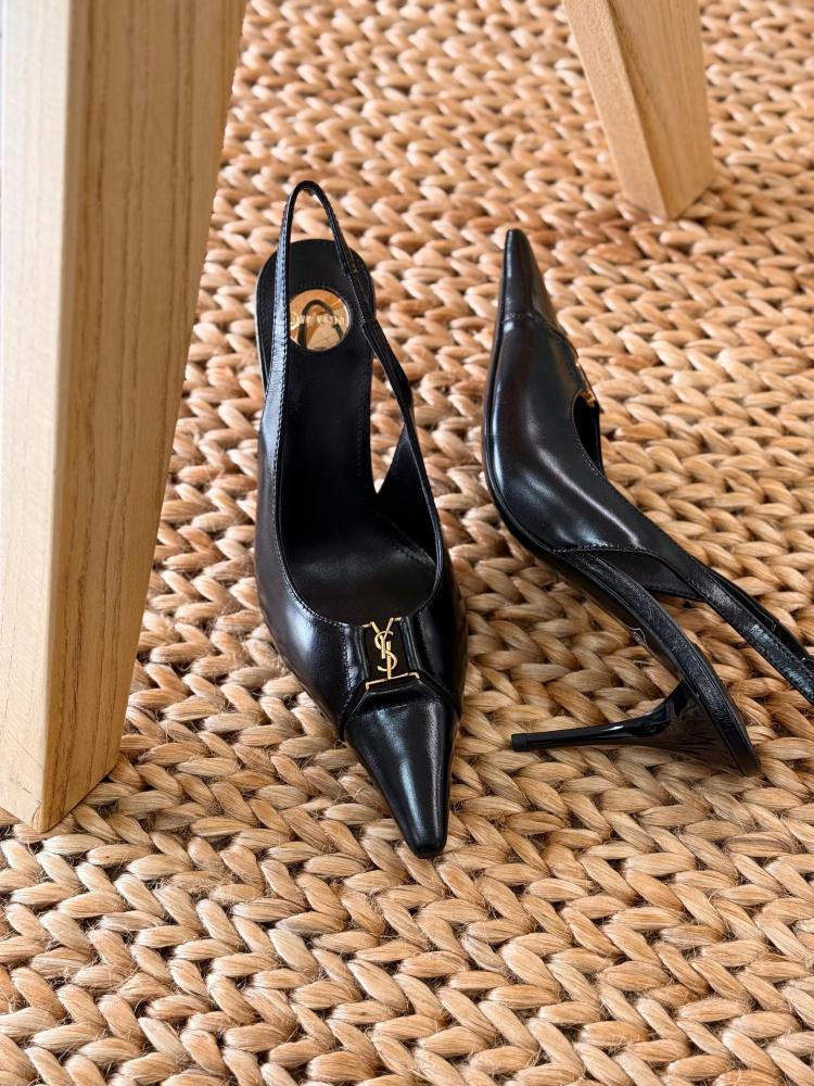 Saint Laurent YSL Slingback Heels