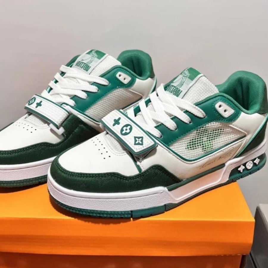 LV Trainer Sneakers - Green