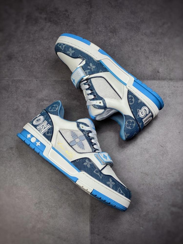 LV Trainer Sneakers - Blue