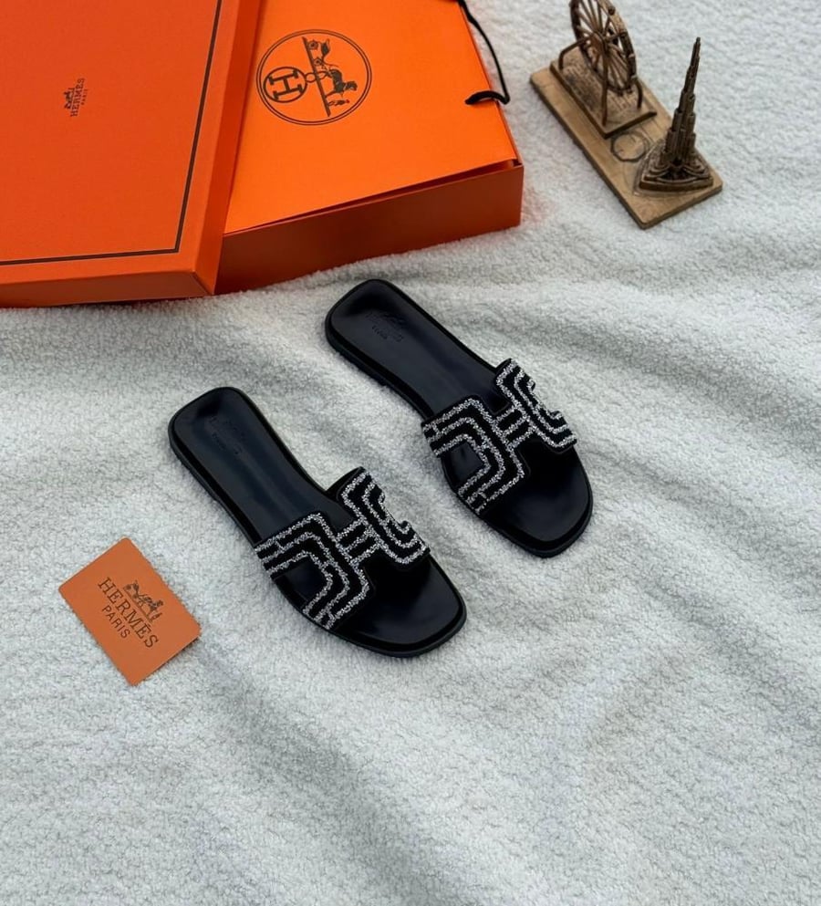 Hermès Oran Crystal Sandals