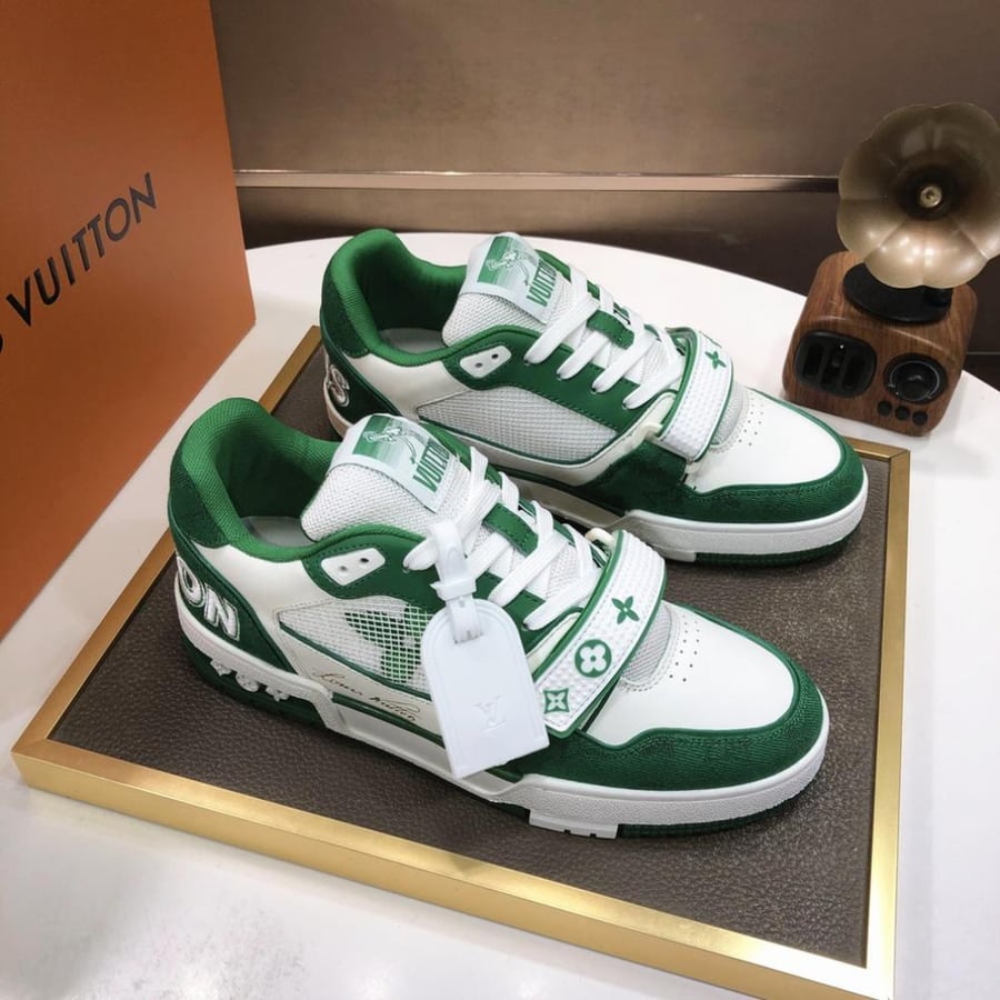 LV Trainer Sneakers - Green