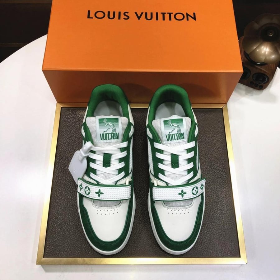 LV Trainer Sneakers - Green