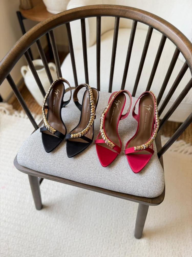 Giuseppe Zanotti Gold Chain Heel Sandal