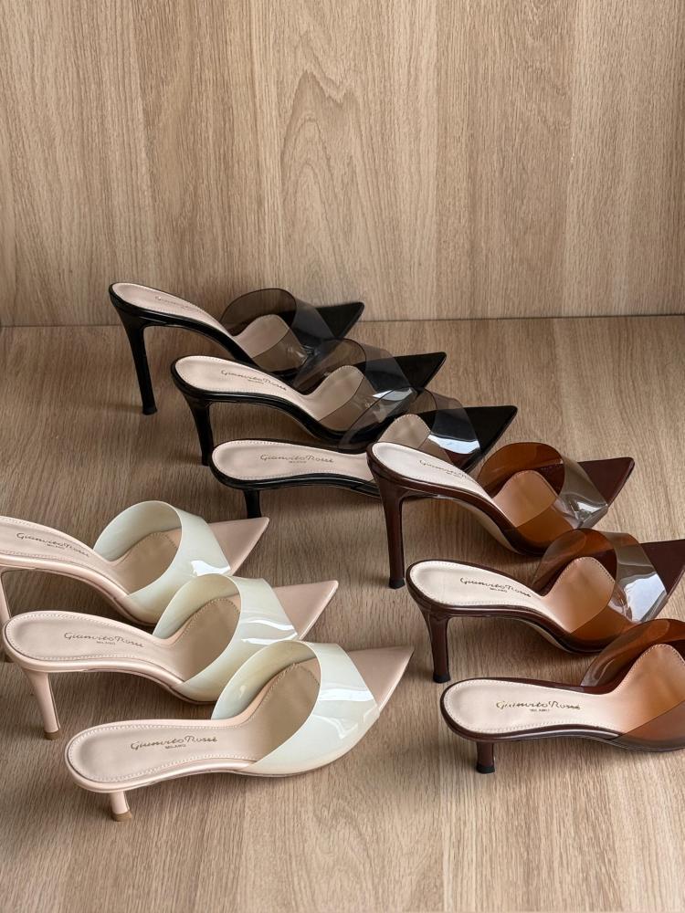 Gianvito Rossi PVC Pointed Mules