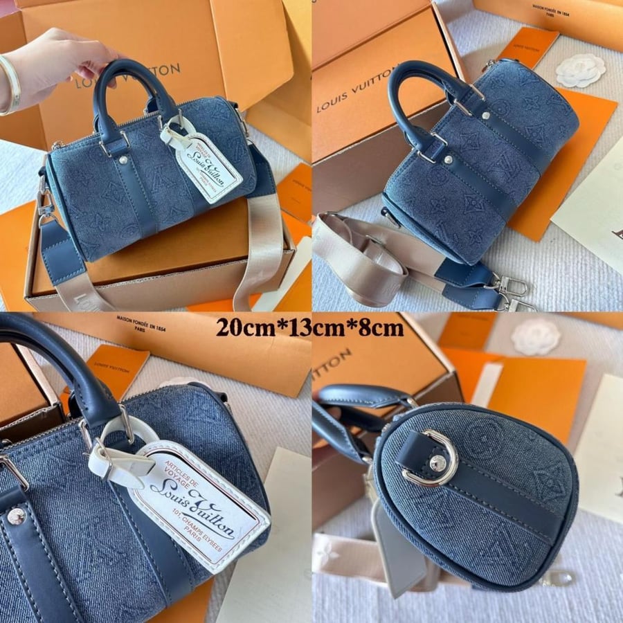 Louis Vuitton Keepall Denim Bag