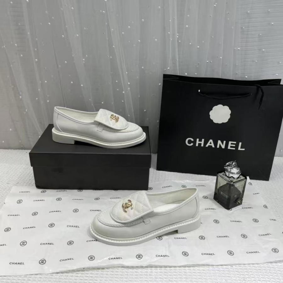 Chanel Quilted CC Loafers