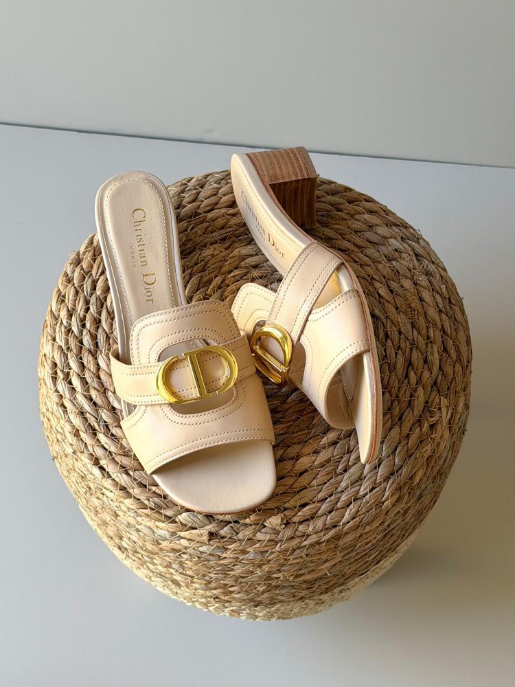 Dior CD Block Heel Sandals