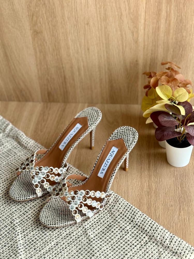 Aquazzura Crystal Studded Heels