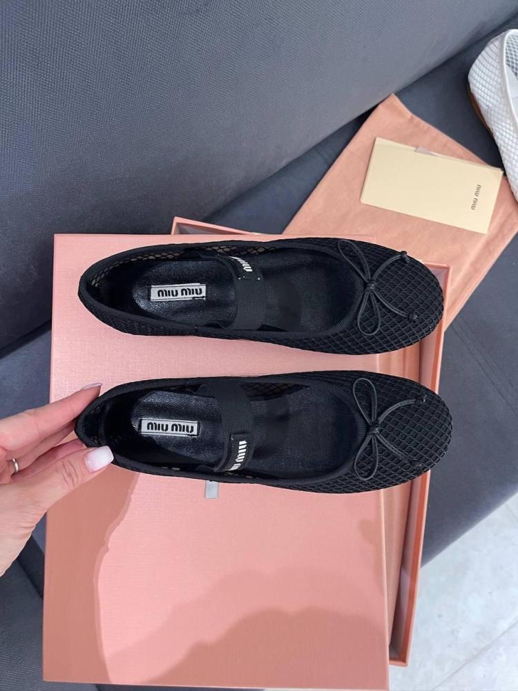 Miu Miu Mesh Ballet Flats