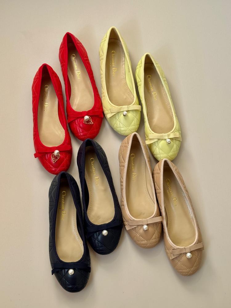 Dior Quilted Ballerina Flats
