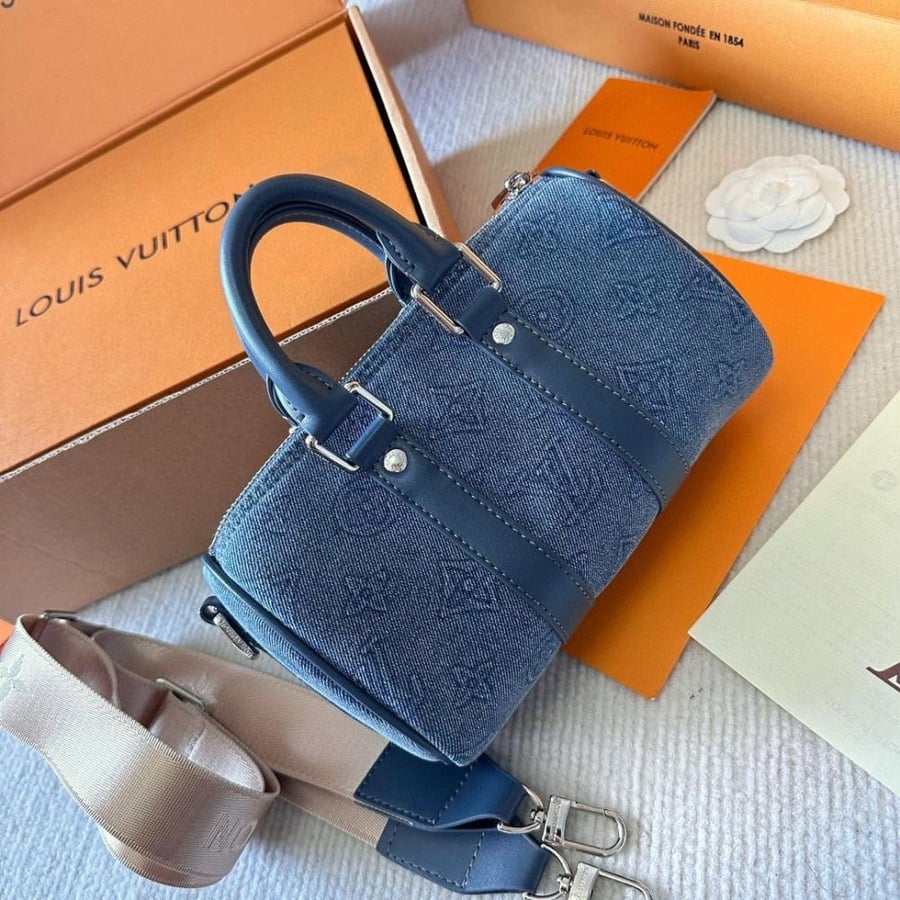 Louis Vuitton Keepall Denim Bag