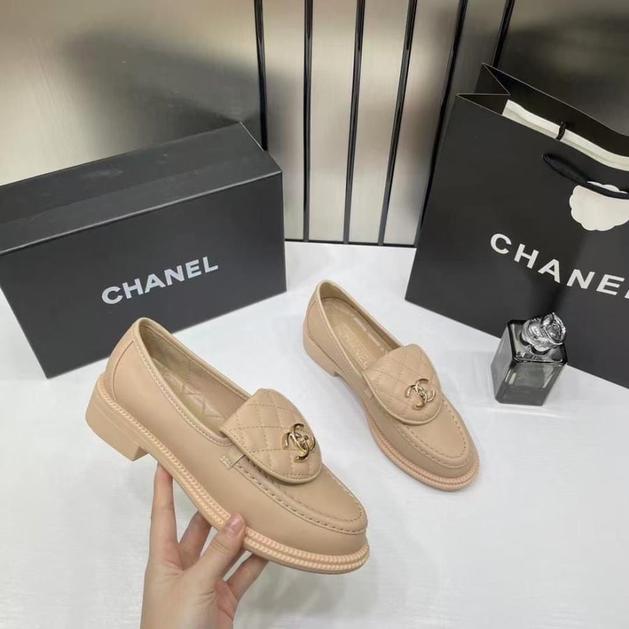 Chanel Quilted CC Loafers