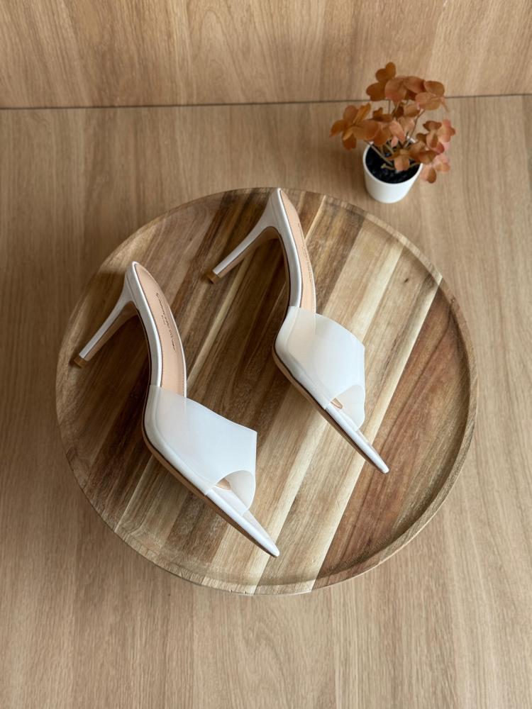 Gianvito Rossi PVC Pointed Mules