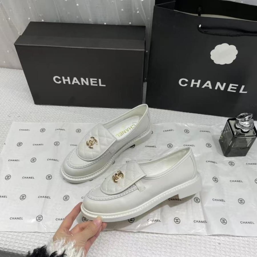 Chanel Quilted CC Loafers