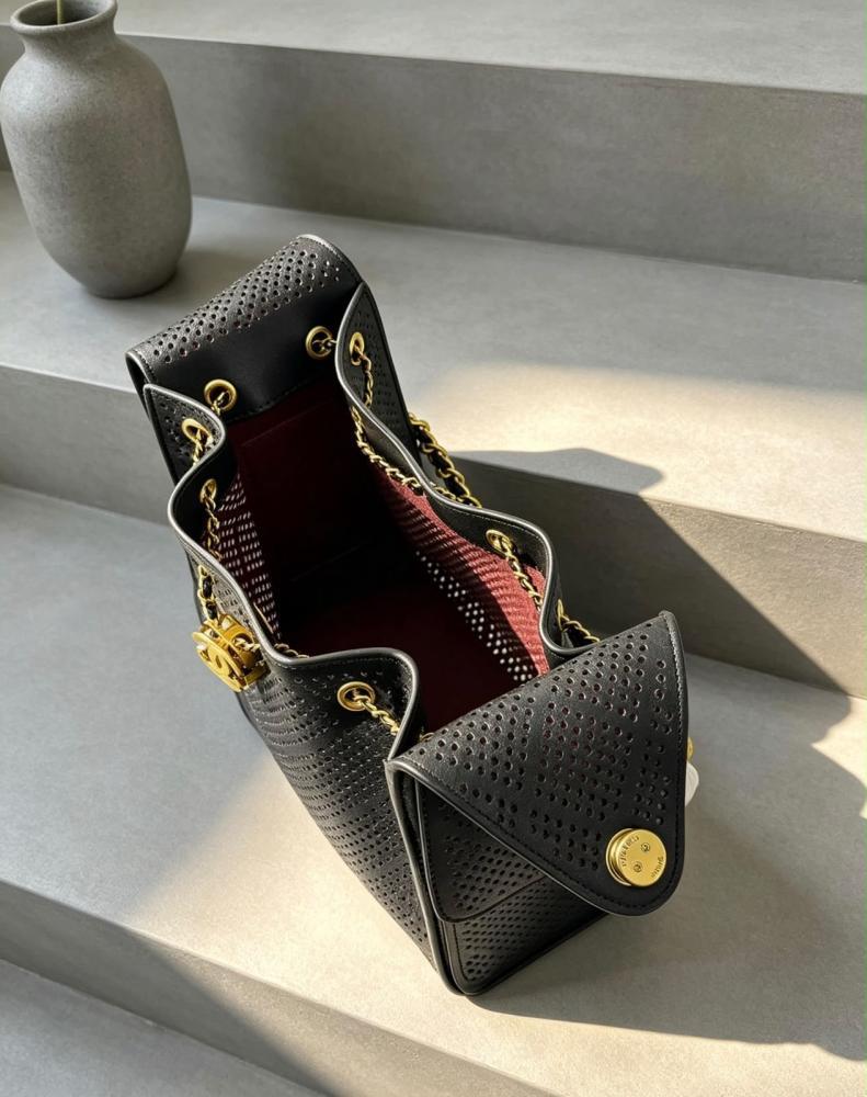 Chanel Perforated Bucket Bag