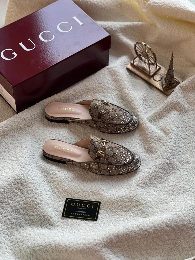 Gucci Crystal GG Mule
