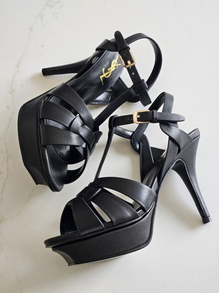 Saint Laurent Ankle Strap Platform Heels