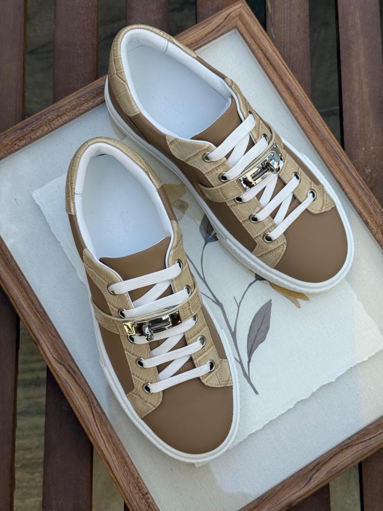 Hermès Leather Sneakers