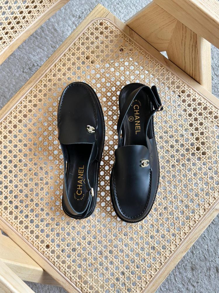 Chanel Slingback Loafers