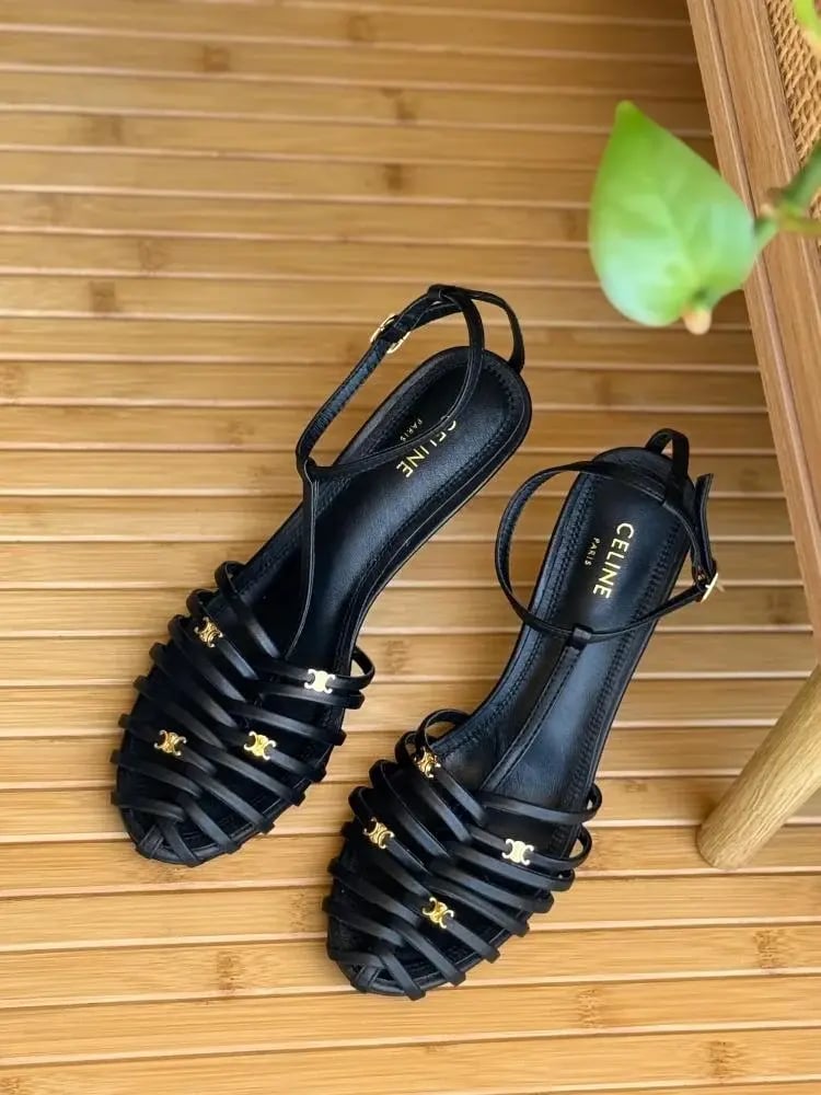 Chanel Strappy CC Heeled Sandals