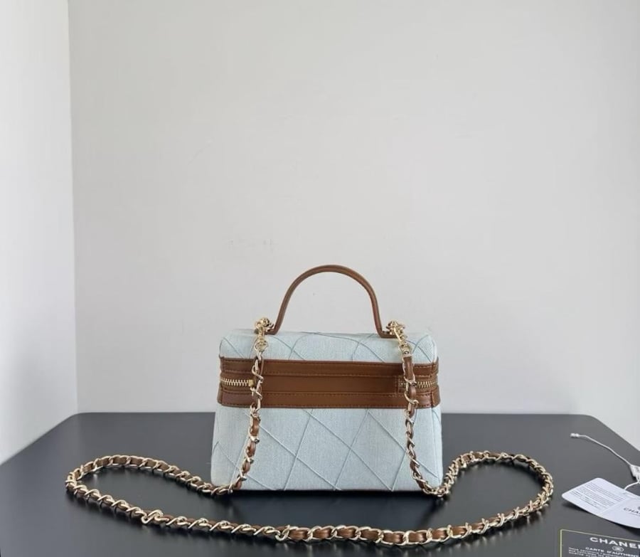 Chanel Denim Vanity Case