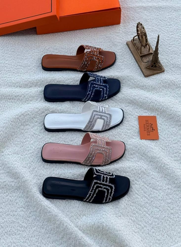 Hermès Oran Crystal Sandals
