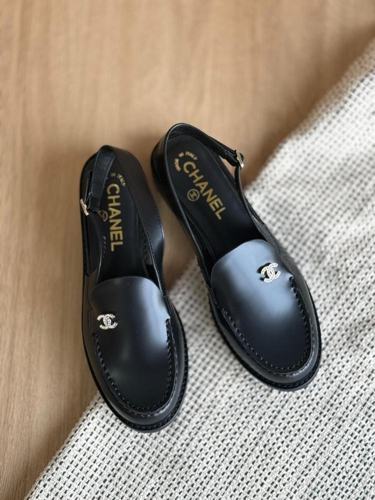 Chanel Slingback Loafers