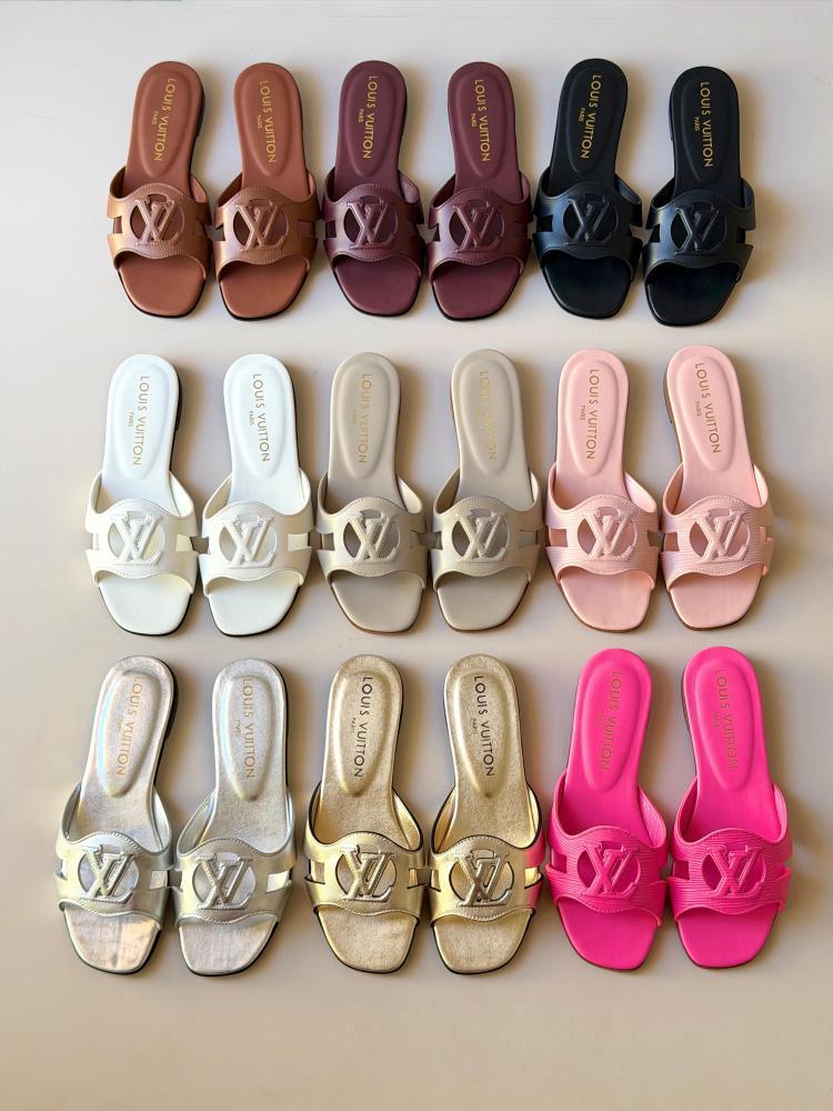 Louis Vuitton LV Logo Slide Sandals