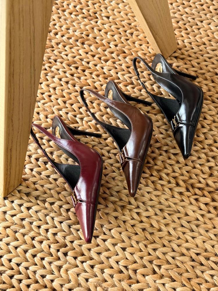Saint Laurent YSL Slingback Heels