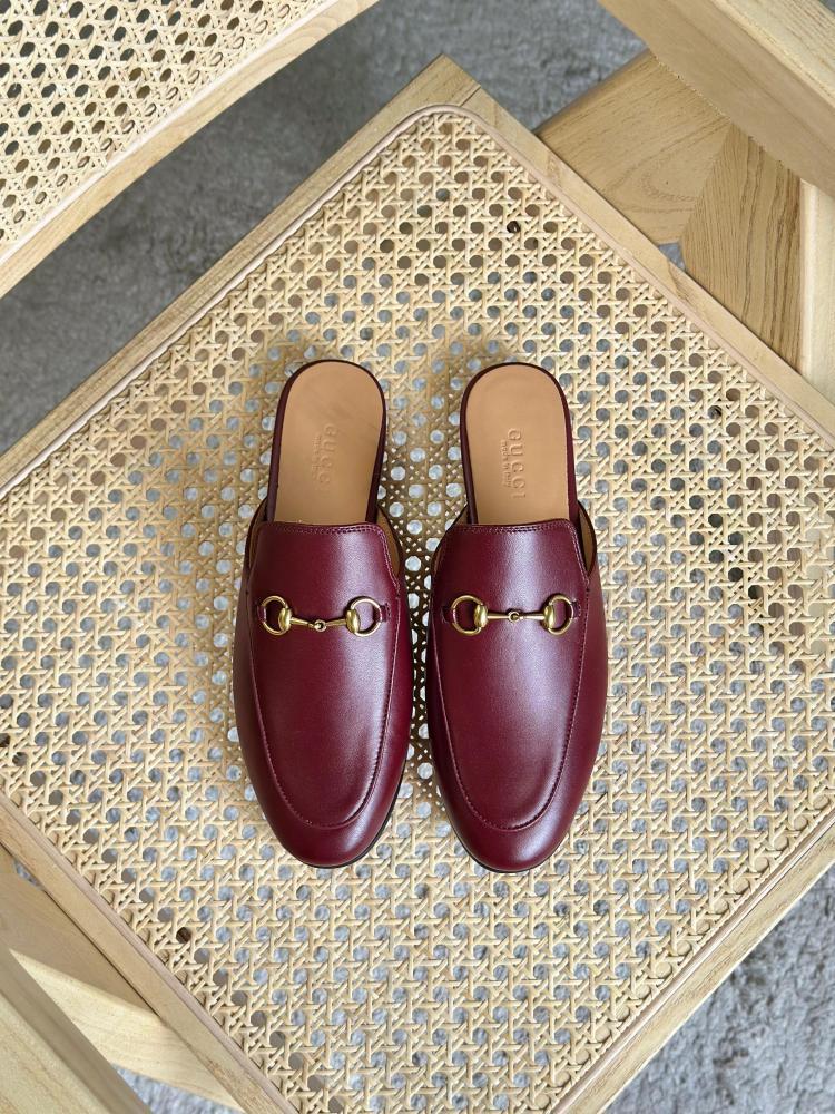 Gucci Horsebit Leather Mules