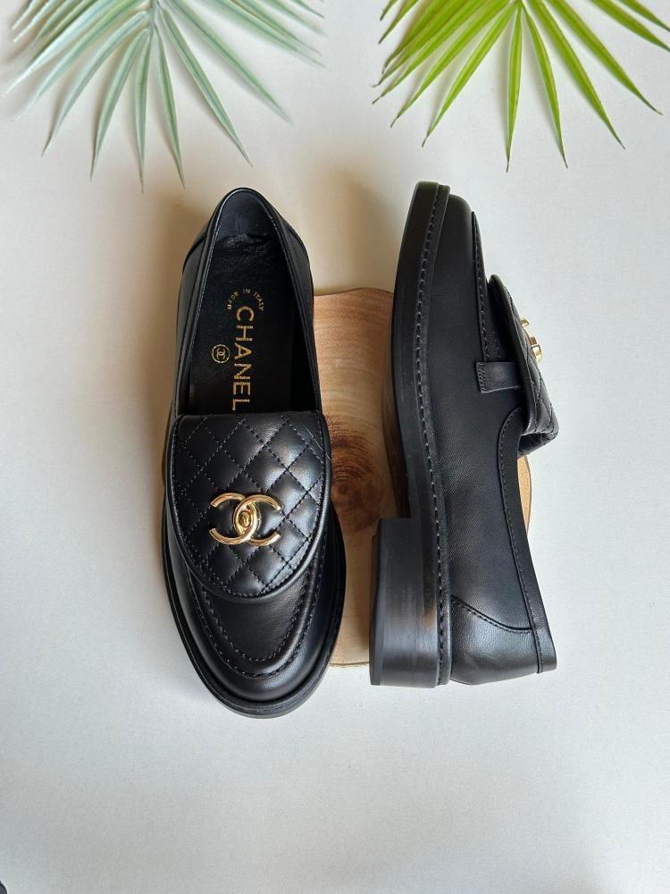 Chanel Quilted Leather Loafers