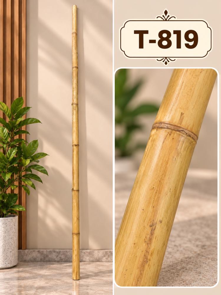سيقان بامبو خيزران طبيعي - بني فاتح - قطر 2-3 سم × طول 180 سم | T-819