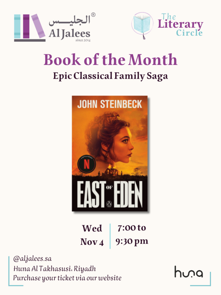 Nov 4; East of Eden, by John Steinbeck