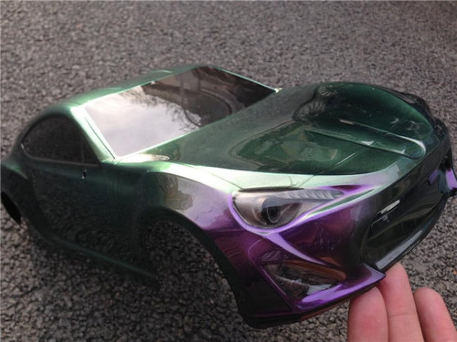Tamiya PS-46 Iridescent Purple/Green Lexan Spray Paint (100ml) for RC (86046)