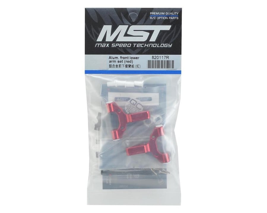 MST Alum. front lower arm set (red) 820117R