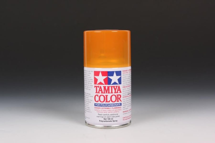 Tamiya PS-43 Translucent Orange Lexan Spray Paint (100ml) for RC (86043)