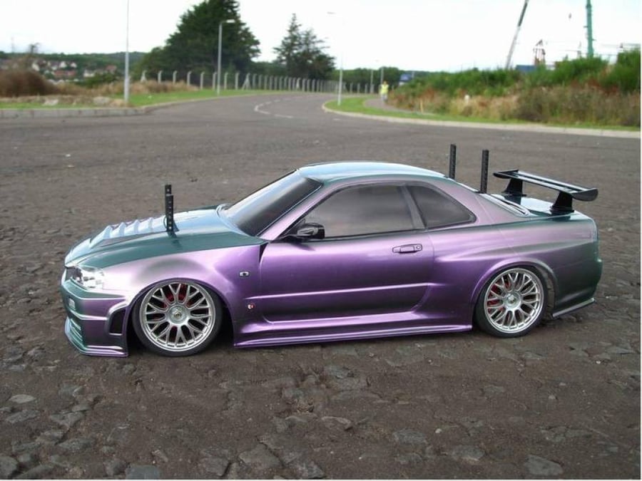 Tamiya PS-46 Iridescent Purple/Green Lexan Spray Paint (100ml) for RC (86046)