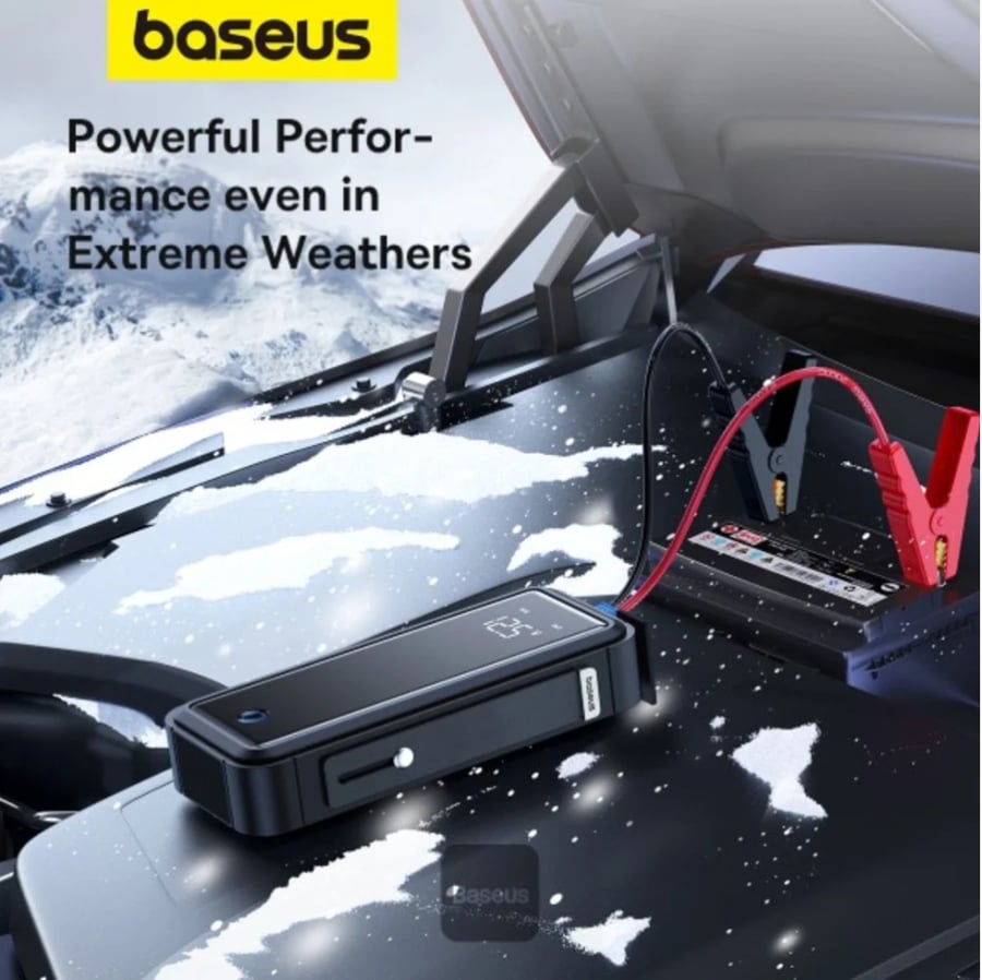 Baseus Supercapacitor Car Jump Starter 3000A Battery Free 38W Car