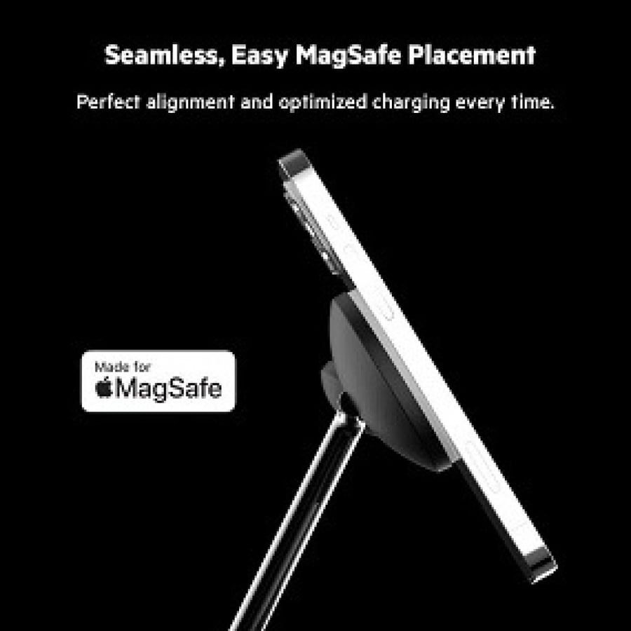 شاحن بيلكن وايرلس MagSafe بوست تشارج برو 3 في 1 - أسود