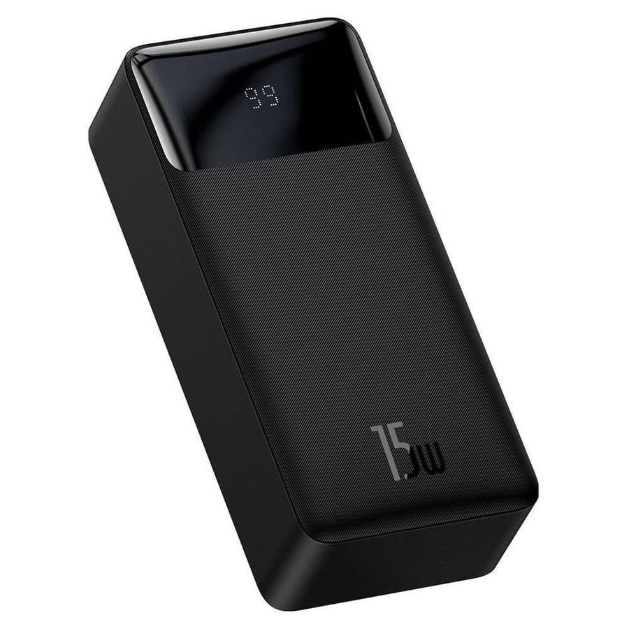 Baseus Bipow power bank with a capacity of 30000 mAh and a power of 15 watts