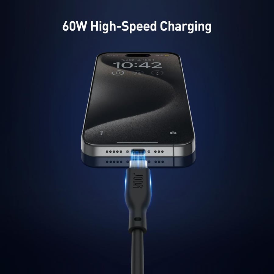 JODA package two in one wall charger with 20 watt PD + Type C to Type C cable with 60 watt