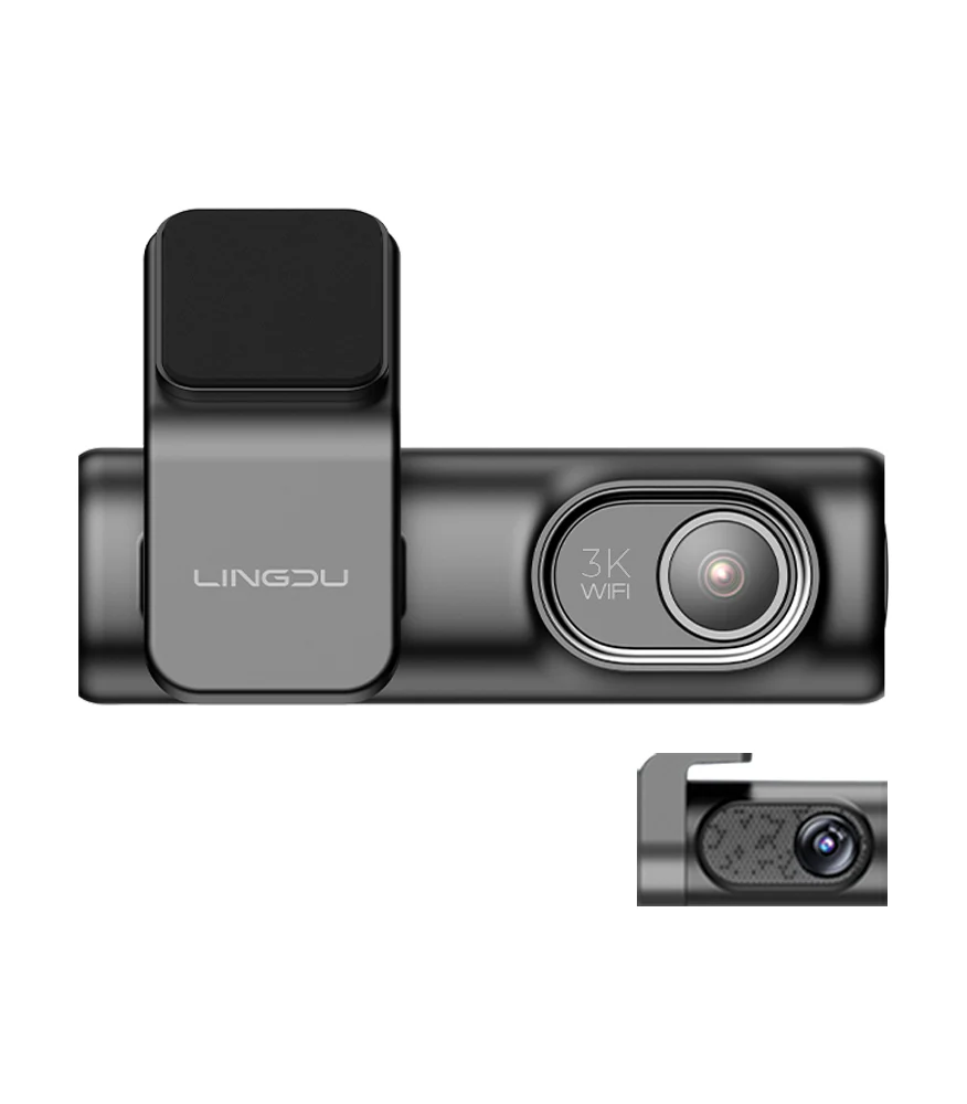 LINGDU D200 Car Camera | 3K Ultra Resolution and Smart Technologies for Safer and More Professional Driving
