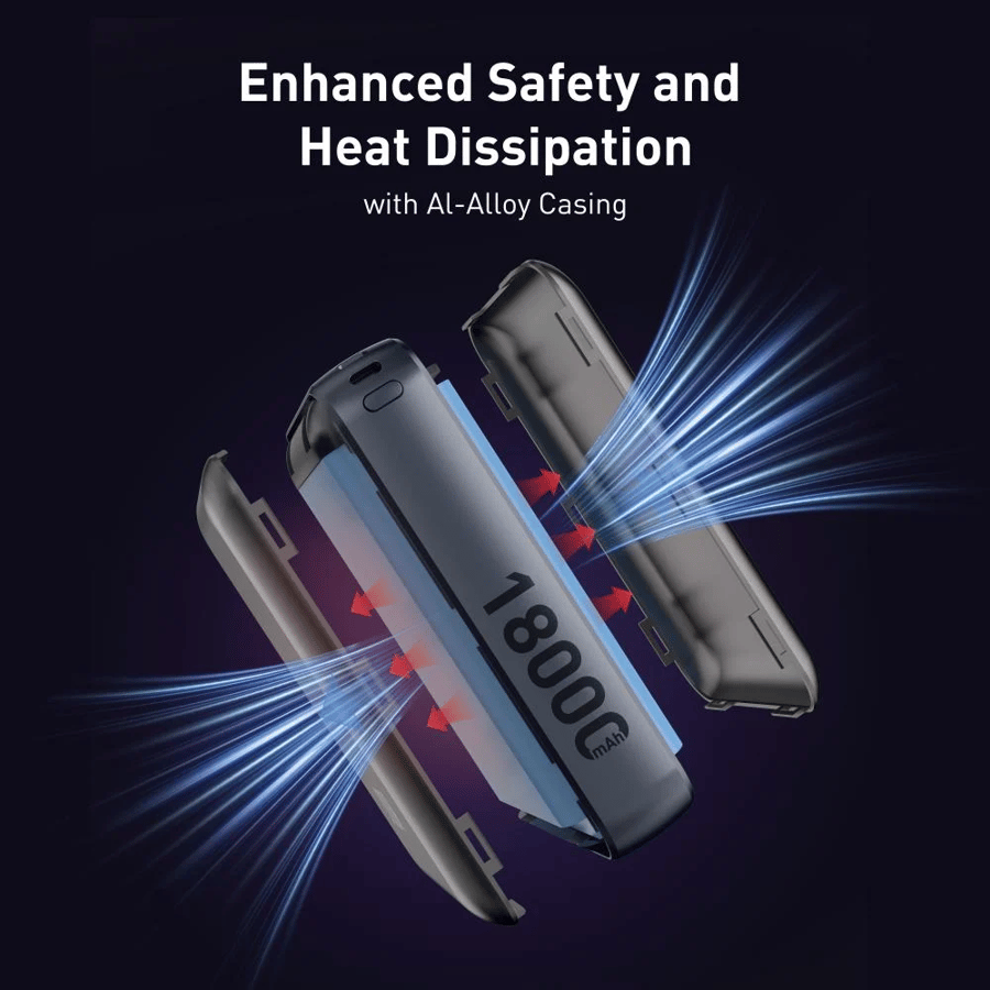 باور بانك JODA Metix 18 – سعة 18000mAh مع شحن سريع PD & PPS 22.5W