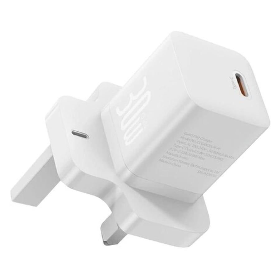 Wall charger from Bissous with one Type-C port and 30-watt power with GaN5 technology