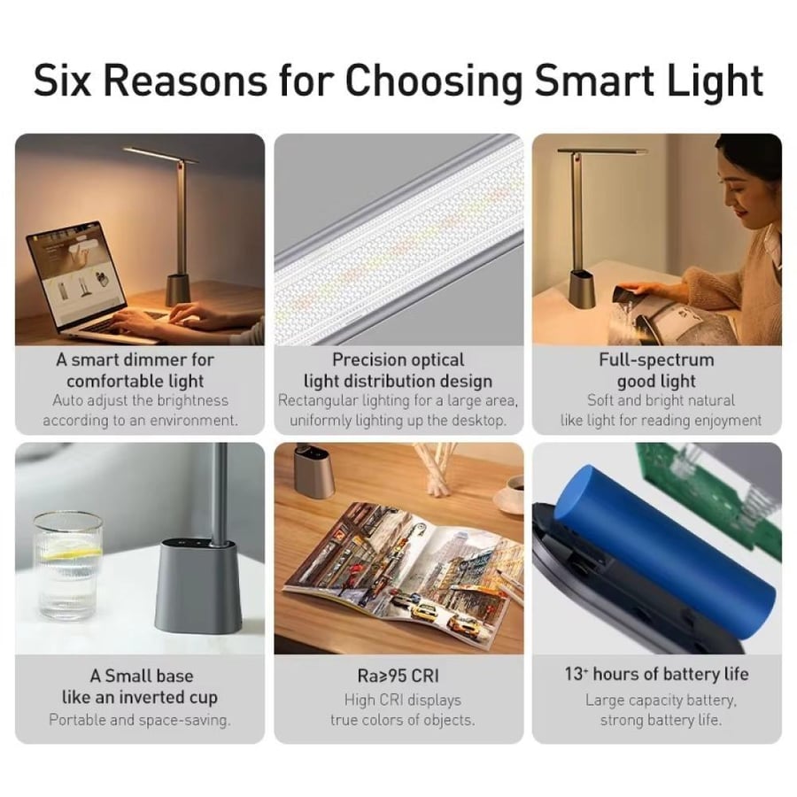 مصباح مكتب LED قابل للطي
