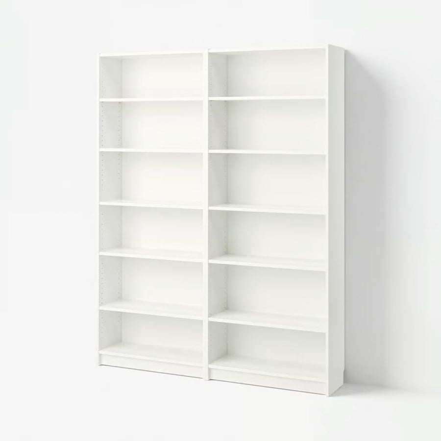 مكتبة, أبيض, ‎160x28x202 سم‏