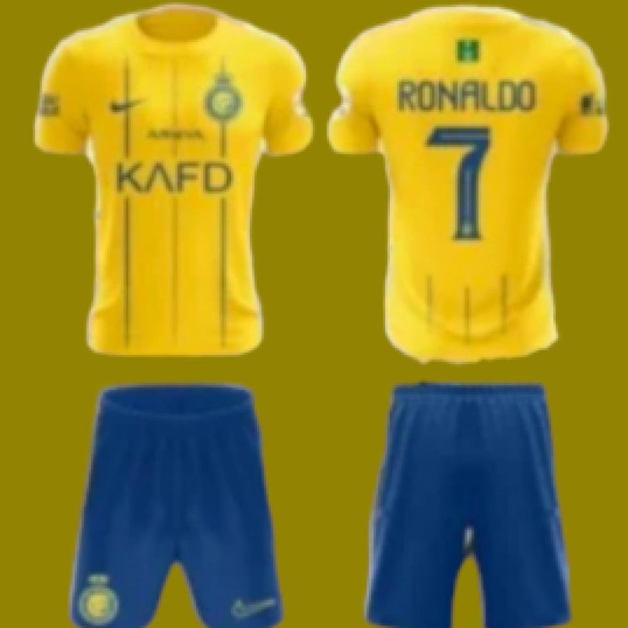 طقم نادي النصر الرسمي - الأصفر موسم 2023/2024