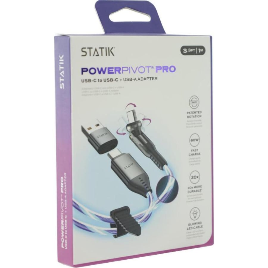 STATIK PowerPivot Pro USB-C to USB C Sync & Charge Cable, 1.00 m ( 3.28 ft )