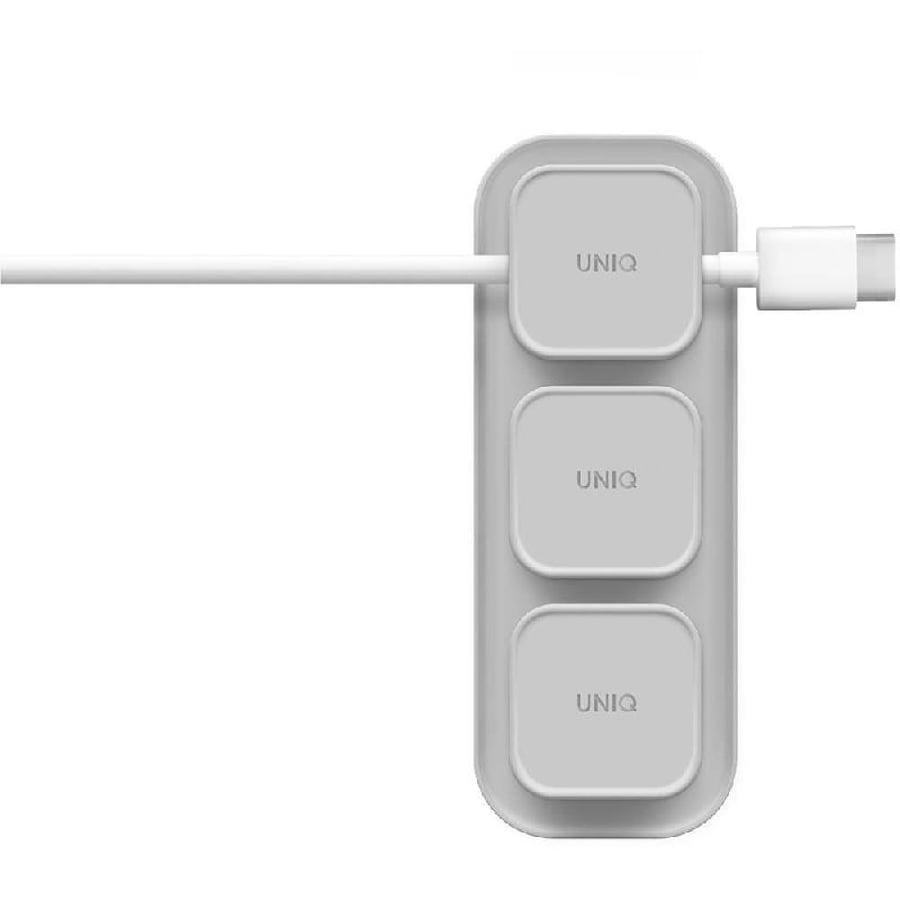 Uniq Pod Mag Magnetic Cable Organizer Buttons with Base Bundle Cable Management Solution Universal for Most Devices Ston