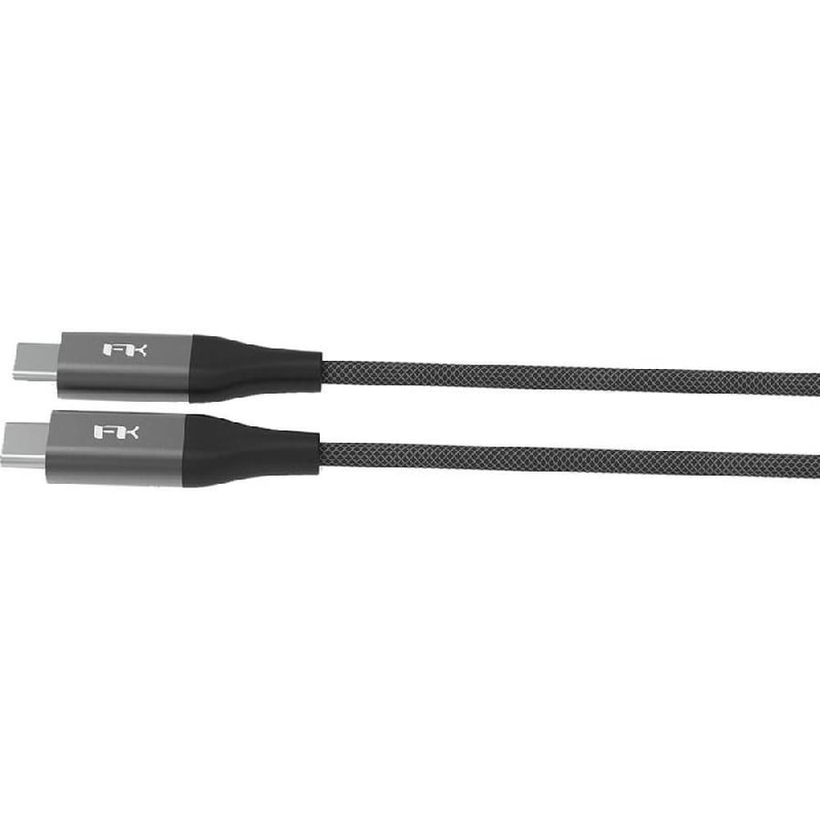 FeelTek Kleio USB-C to USB-C (100W) Sync & Charge Cable, 3.00 m ( 9.84 ft ), Grey